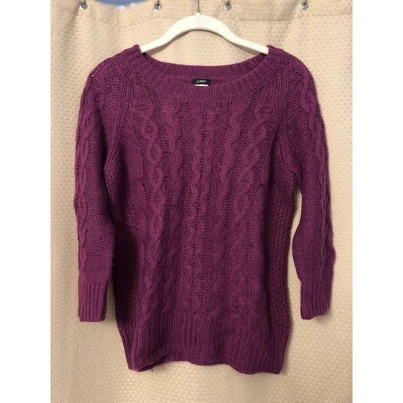 Plum wool sweater - Picture 2 of 3